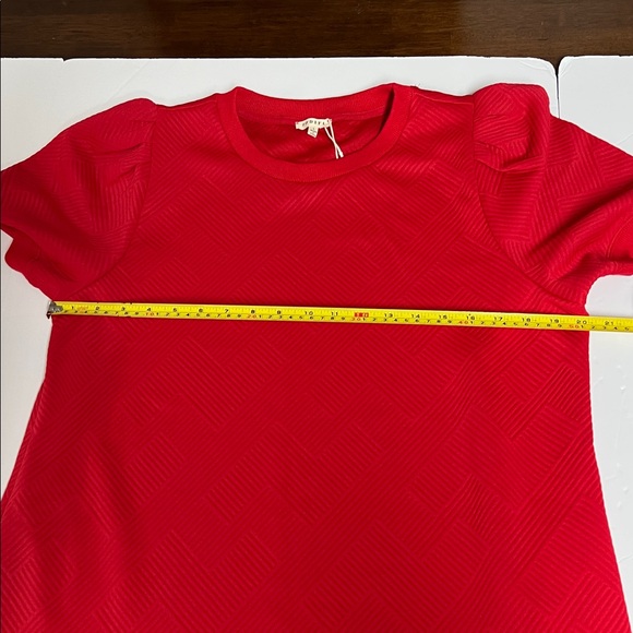 JODIFL Vibrant Red Textured Dress Large New with Tags - Picture 12 of 15